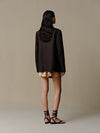INTO THE EAST 25 Autumn and Winter Silk Flower Shadow Shorts ITE-E1DGSS003KT21PT-QKQ Light Khaki